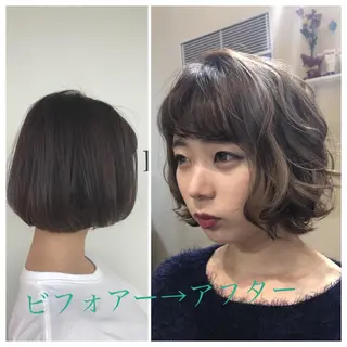 ミディアム カラー 関口 友行のヘアスタイル