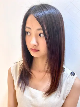 セミロング パーマ 💎髪質改善/縮毛矯 正特化💎鈴木一寿のヘアスタイル