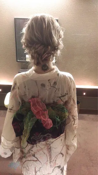 ミディアム ヘアアレンジ RICK Trick所属・セット&メイク RICK trickのヘアスタイル