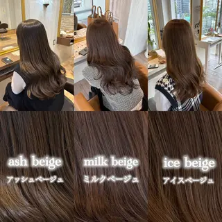 ロング カラー ブリーチなしWカラー レイヤー/Rickyのヘアスタイル