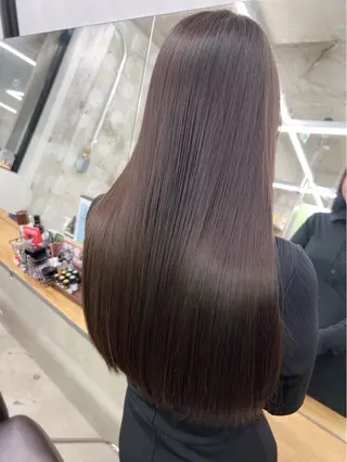 ロング カラー パーマ newi 天王寺 🪐airiのヘアスタイル