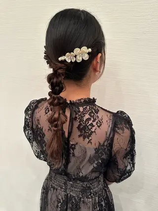 ロング ヘアアレンジ GO TODAY  SHAiRE SALON岡山所属・Sana/ 耳ツボ/インナーのヘアスタイル