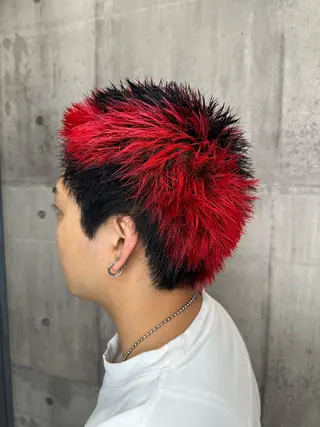 ショート カラー ヘアアレンジ メンズ NEXT NEO所属・メンズヘア静岡 ✂︎Ryuheiのヘアスタイル
