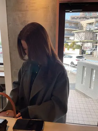 セミロング カラー 🫧カットモデル募 集中🫧momokaのヘアスタイル