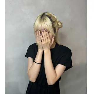 ミディアム 🌷HARU 暖色/ヘアセット🫧のヘアスタイル