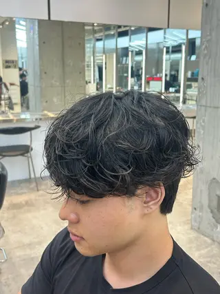 パーマ メンズ 山本 蓮のヘアスタイル