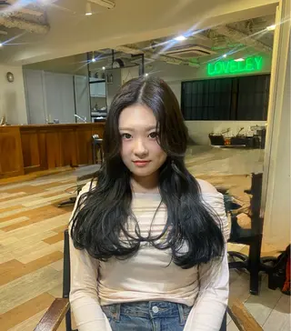 ロング カラー メンズカット/パーマ 艶カラーTAIGA︎のヘアスタイル