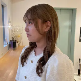 ロング 田口 花葉のヘアスタイル