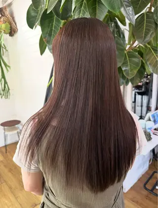 ロング カラー 福井 咲羅のヘアスタイル