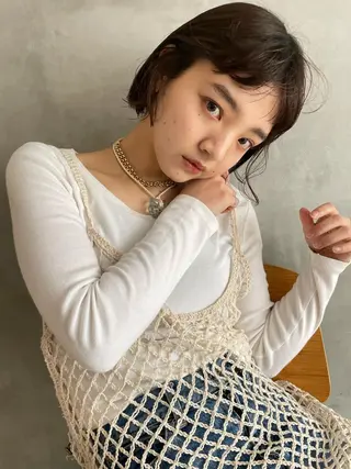 ミディアム カラー classic 新横浜所属・大人girly🛋️ 🤍yukakoのヘアスタイル