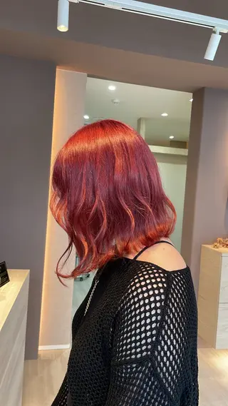 ミディアム カラー 岐阜/各務原 スタイリスト🎀のヘアスタイル