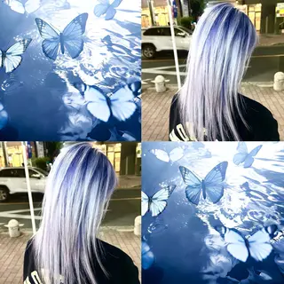 セミロング ブリーチ率No.1 MANATO🎨🌈のヘアスタイル