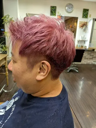 ショート メンズ カラー VIS-a-Vis 本蓮沼店所属・タカマツ アユムのヘアスタイル