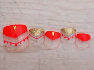 ネイル トップネイリスト Ribbon立川店のネイルデザイン