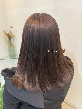 カラー 透明感カラー🧁🩰 🫧仲松良菜🎀のヘアスタイル