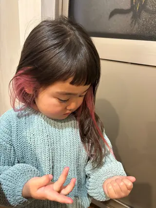 セミロング カラー キッズ 《Zina札幌大通》 Hinano🐻のヘアスタイル