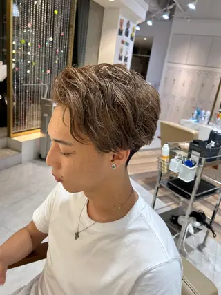 カラー メンズ 野田阪神/レイヤー/ ハイライト/yuuのヘアスタイル