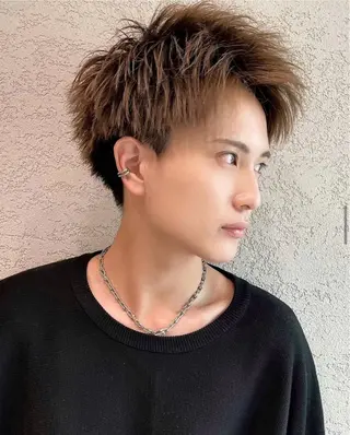 ショート 縮毛矯正/艶カラー 笠原康平のヘアスタイル