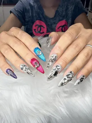 ネイル ~be/持ち込み パラジェル/長さだしのネイルデザイン