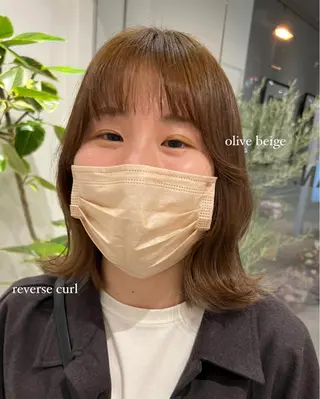 ミディアム パーマ/名古屋パーマ / コデラ ナナホのヘアスタイル