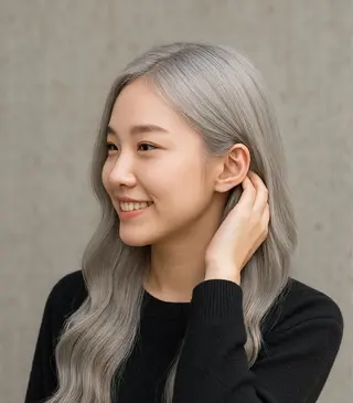 カラー うる艶ワンカラー/ 似合わせ　中野拓侍のヘアスタイル