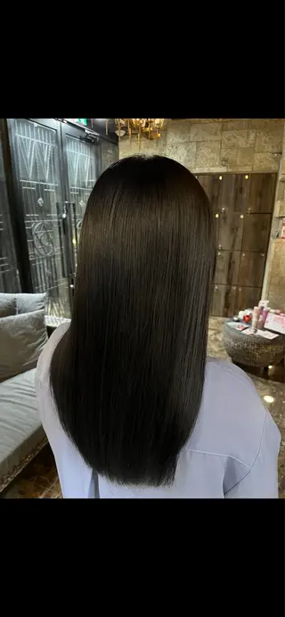 セミロング カラー ✨️艶髪/透明カラー /REIYA✨️のヘアスタイル