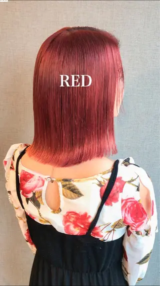 ミディアム カラー Selenehair 三条本店のヘアスタイル