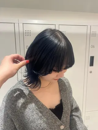 ミディアム カラー みう/仙台/暖色/ 艶髪/顔周りカット/のヘアスタイル