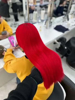 ロング mina/暖色カラー 🥀韓国風カット🥀のヘアスタイル