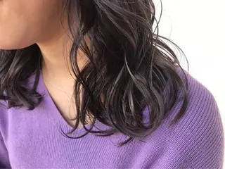 セミロング カラー パーマ ヘアアレンジ メンズ キッズ マツエク・マツパ Luela堅田所属・田中 裕士のヘアスタイル