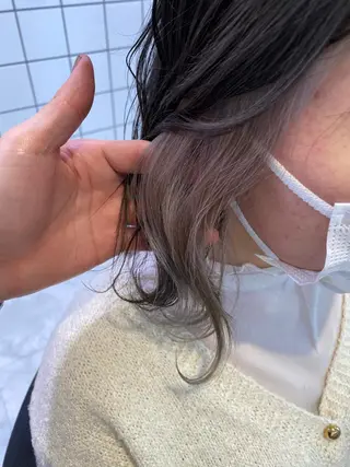 カラー ダブルカラー 韓国ヘアKYONのヘアスタイル