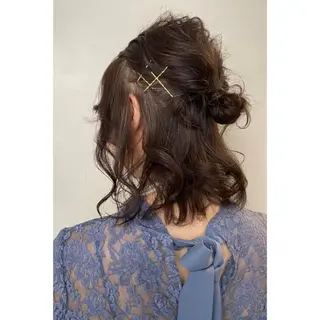 ミディアム カラー ヘアアレンジ 髪質改善サロン🍃 AIRI のヘアスタイル