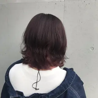 ミディアム カラー 一ノ瀬 蘭のヘアスタイル