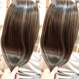 ロング カラー パーマ 岡崎勇人/レイヤー/ 韓国/ケラチンTRのヘアスタイル