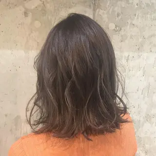 ミディアム カラー 韓国ヘア☁️ mitsukiのヘアスタイル