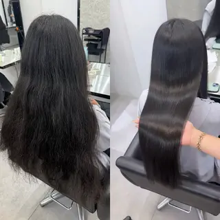 ロング カラー パーマ 巻ける縮毛矯正 Sachi🐰のヘアスタイル