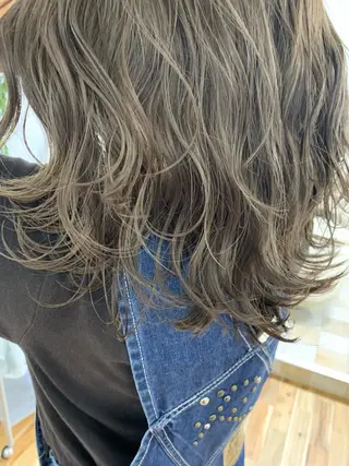 セミロング カラー Reb_keiji 👑小倉圭司のヘアスタイル