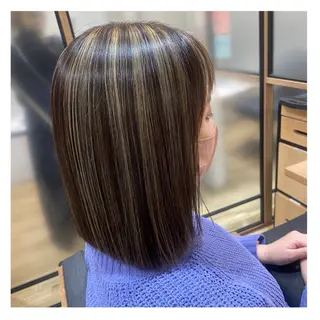 ミディアム カラー ❁⃘ ち だ り さ ❁⃘のヘアスタイル