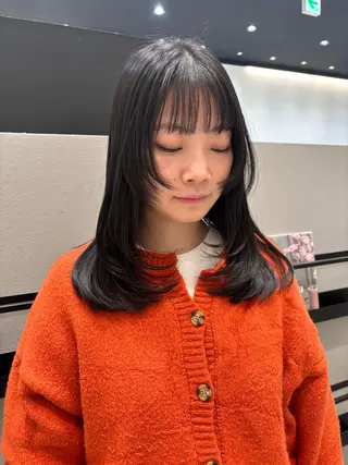 ミディアム カラー 透明感カラー/ レイヤーkotonoのヘアスタイル