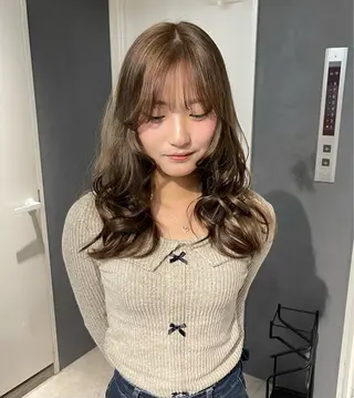 ロング カラー 堀江/韓国風🇰🇷 /艶髪/NENE🫧のヘアスタイル