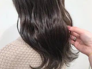 セミロング カラー 片山千晴✨ツヤ髪 ✨顔まわりカット✨のヘアスタイル