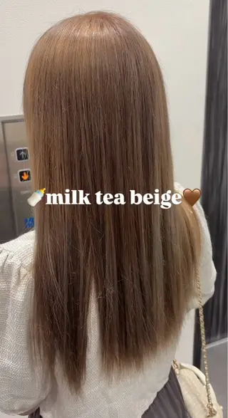 カラー 榊原 あいなのヘアスタイル