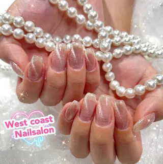 ネイル リボン、ガーリー パーツ放題専門店のネイルデザイン