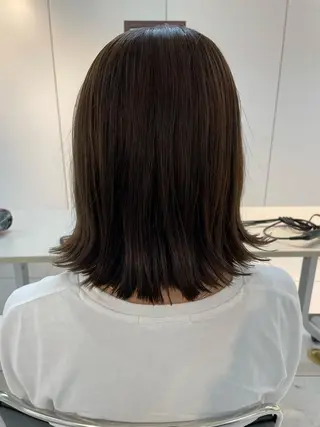 ミディアム 🐬脱白髪染めカラー 清水大世🐬のヘアスタイル