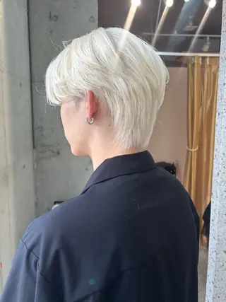 ショート カラー メンズ lani hair salon所属・SHOTO ハイトー ン/デザインカラーのヘアスタイル