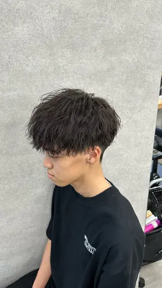 ショート メンズ メンズパーマ と言えばkaedeのヘアスタイル