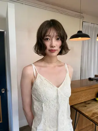 ショート まろやか透明感カラー ♡MANAのヘアスタイル