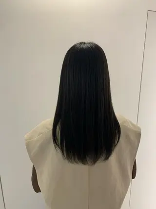 ミディアム 縮毛矯正 髪質改善　鈴木のヘアスタイル