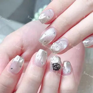 ネイル 長いだし/スカルプ/ パラシェルN.oneのネイルデザイン