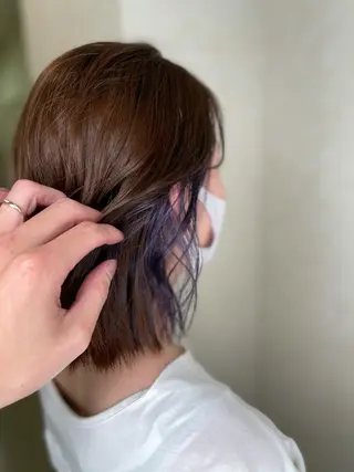 ショート カラー Noa Links所属・平田 怜のヘアスタイル